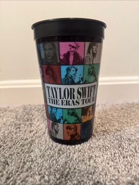 Taylor Swift Multicolor Photo Grid Tour Cup - Black Rim